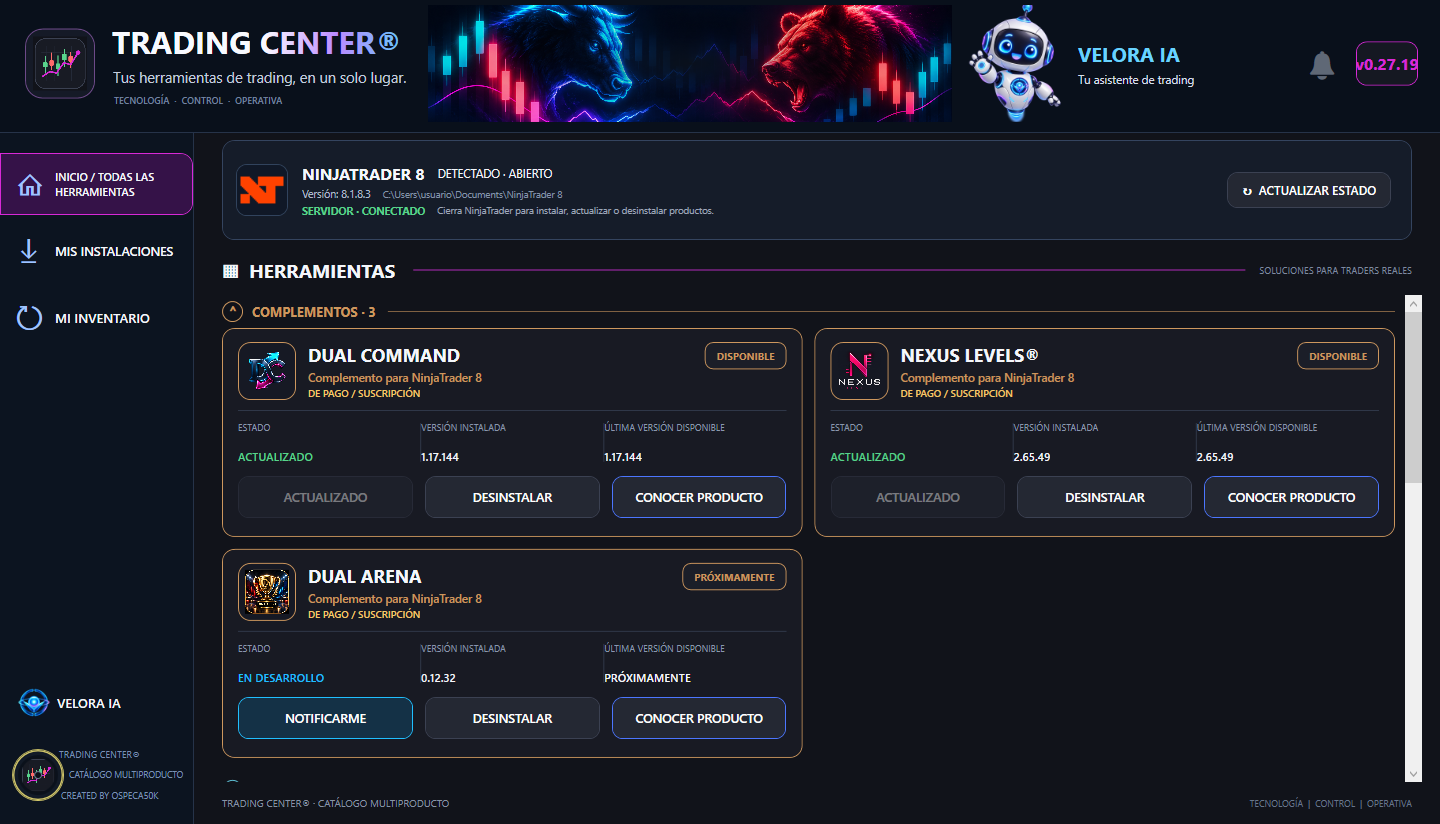 Complementos DUAL COMMAND, NEXUS LEVELS y DUAL ARENA